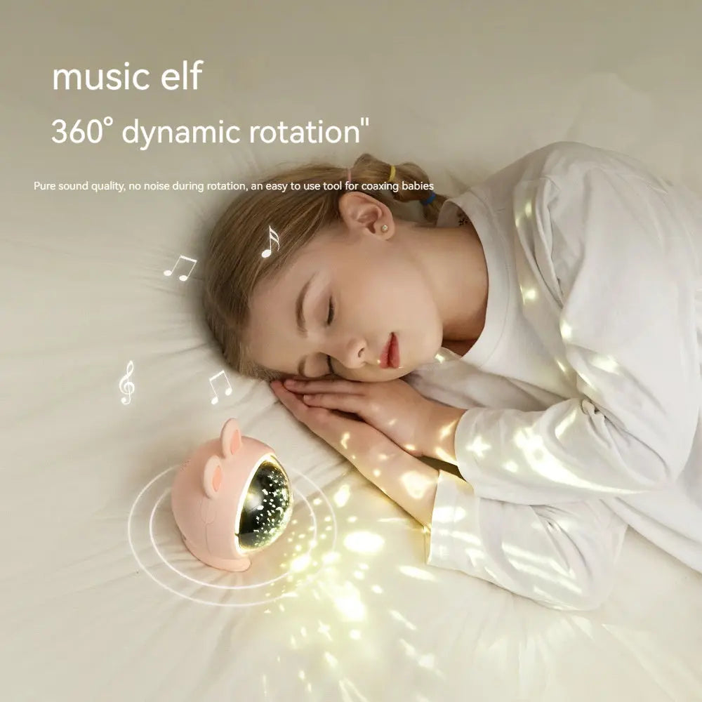 Creative Rabbit Star Light Projector Lamp Children Home Decor null
