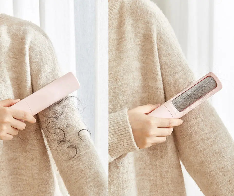 Sticker Roller Hair Removal Rotating Cylinder Sticker Roller Electrostatic Brush Hair Removal Artifact Pet Hair Removal Brush Clothes Sticky Brush Hair Remover null