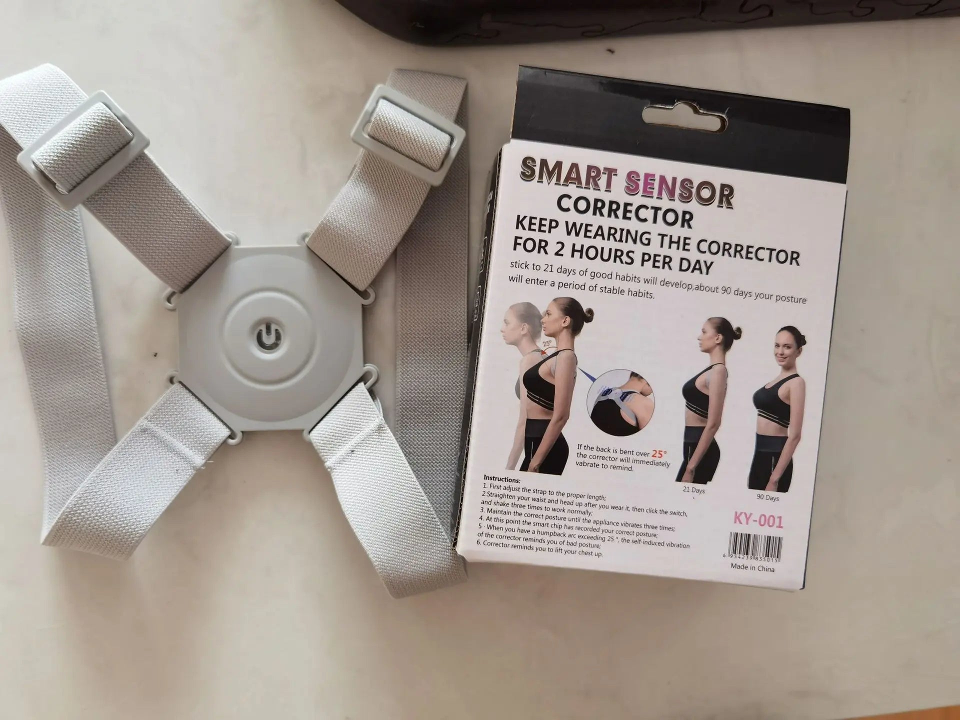 Adjustable Posture Belt Hunchback Back Correction Belts Real-time Posture Assessment Training null