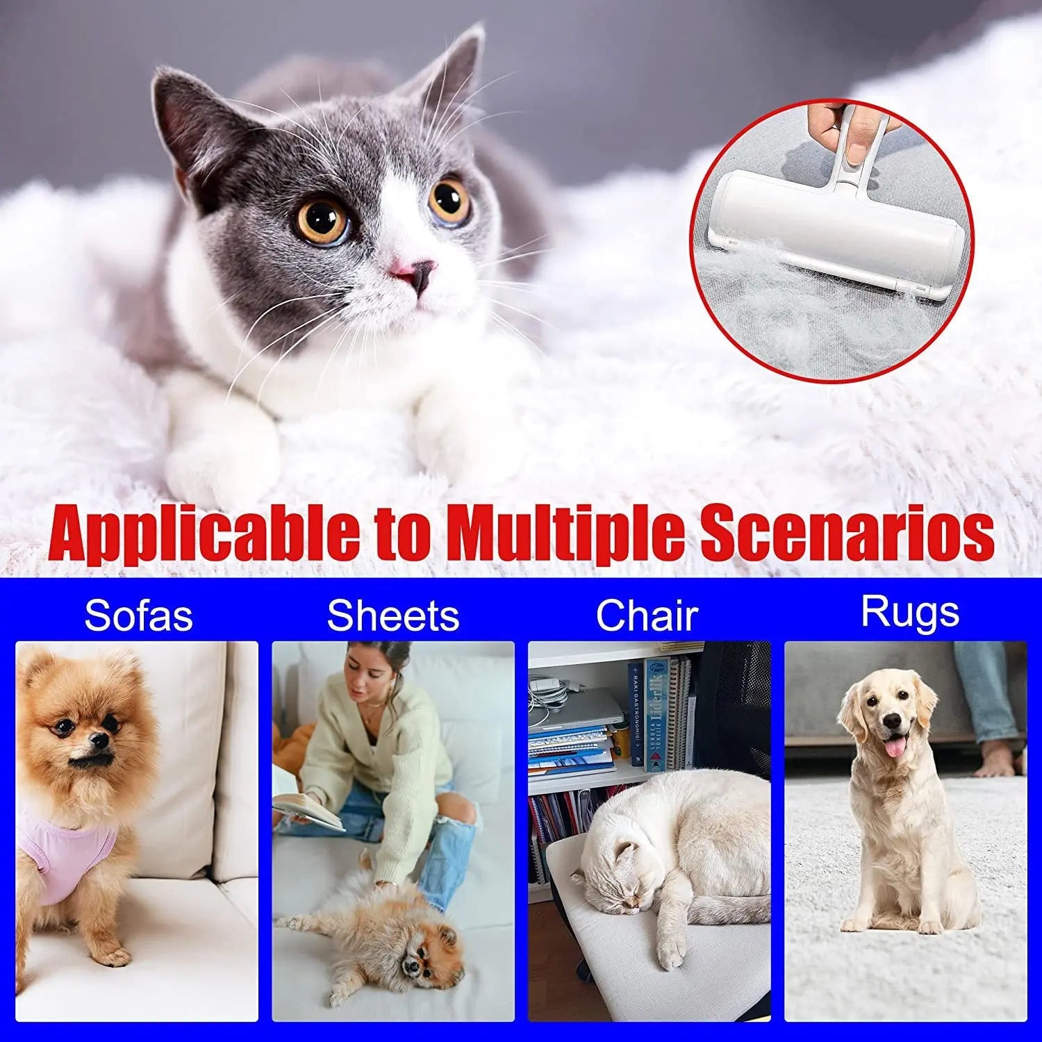 Pet Hair Picker Roller Hair Remover null