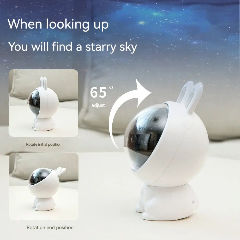 Creative Rabbit Star Light Projector Lamp Children Home Decor null