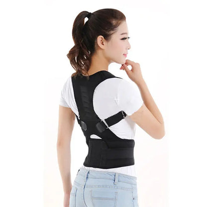 Adjustable Magnetic Posture Corrector Corset Back Men Body Shaper Brace Back Shoulder Belt Lumbar Support null