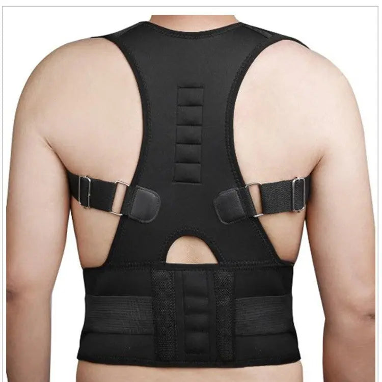 Adjustable Magnetic Posture Corrector Corset Back Men Body Shaper Brace Back Shoulder Belt Lumbar Support null