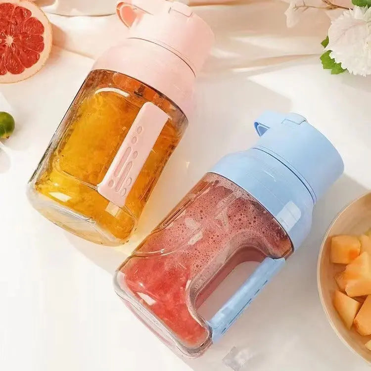 Portable Electric Juicer Large Capacity 1500ml Juice USB Rechargeable Electric Portable Blender Kitchen Gadgets null