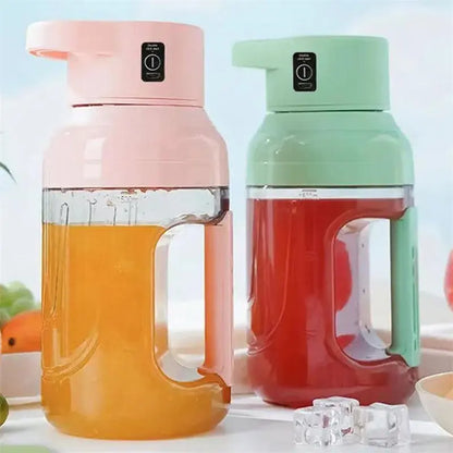 Portable Electric Juicer Large Capacity 1500ml Juice USB Rechargeable Electric Portable Blender Kitchen Gadgets null