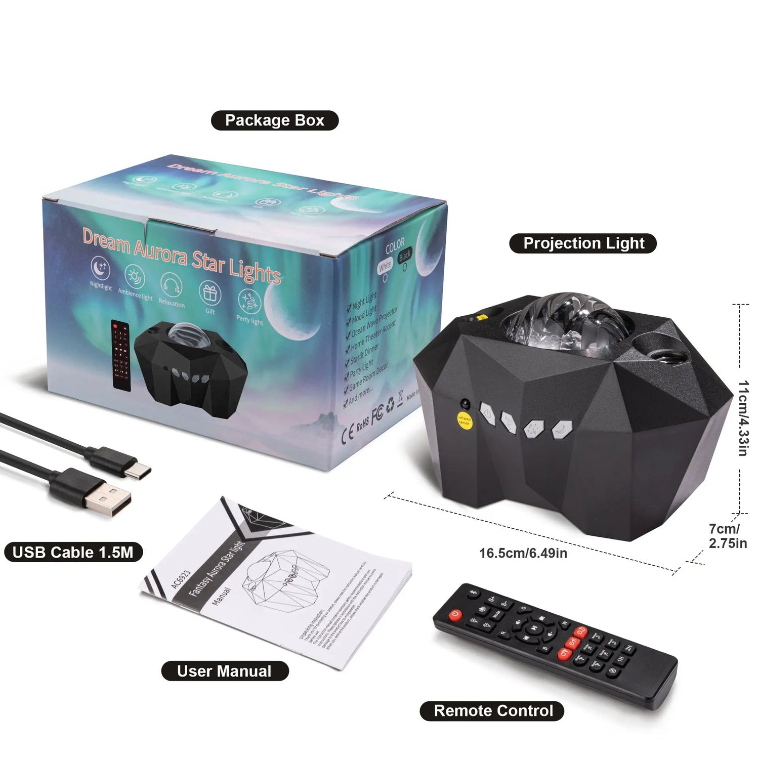 northern lights projector Led Dream Aurora Borealis Ocean Star Light Projector null