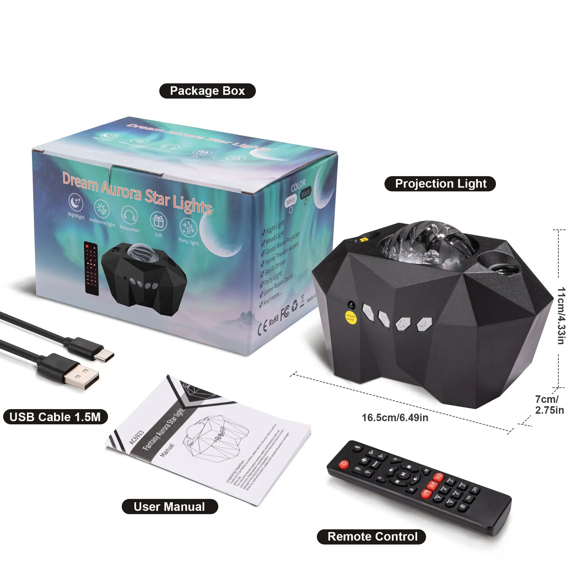 northern lights projector Led Dream Aurora Borealis Ocean Star Light Projector null