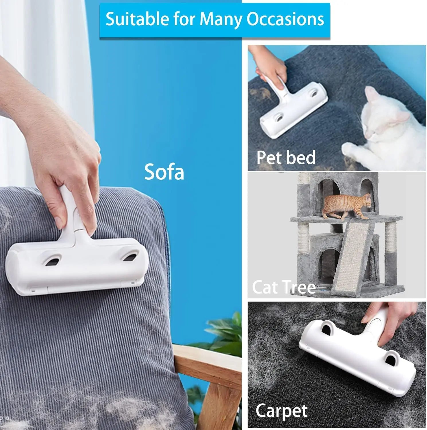 Clothes Quilt Sofa Hair Brush Pet Paint Roller Type Hair Remover null