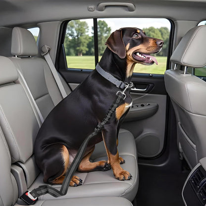 Dog Car Seat Belt Safety Leash For All Breeds &amp; Vehicles