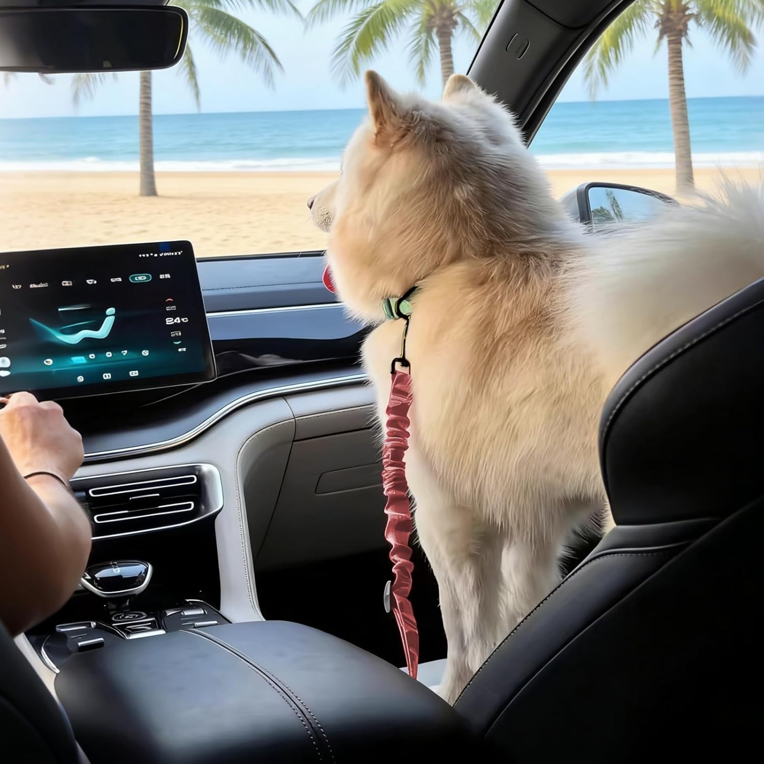 Dog Car Seat Belt Safety Leash For All Breeds &amp; Vehicles