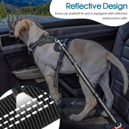 Dog Car Seat Belt Safety Leash For All Breeds &amp; Vehicles