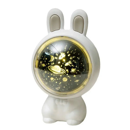 Creative Rabbit Star Light Projector Lamp Children Home Decor null