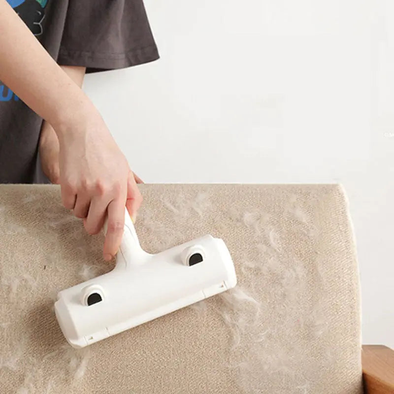 Pet Hair Remover Roller Lint Remove Brush Dog Cat Hair Clothes Carpet Cleaning Brush Home Furniture null