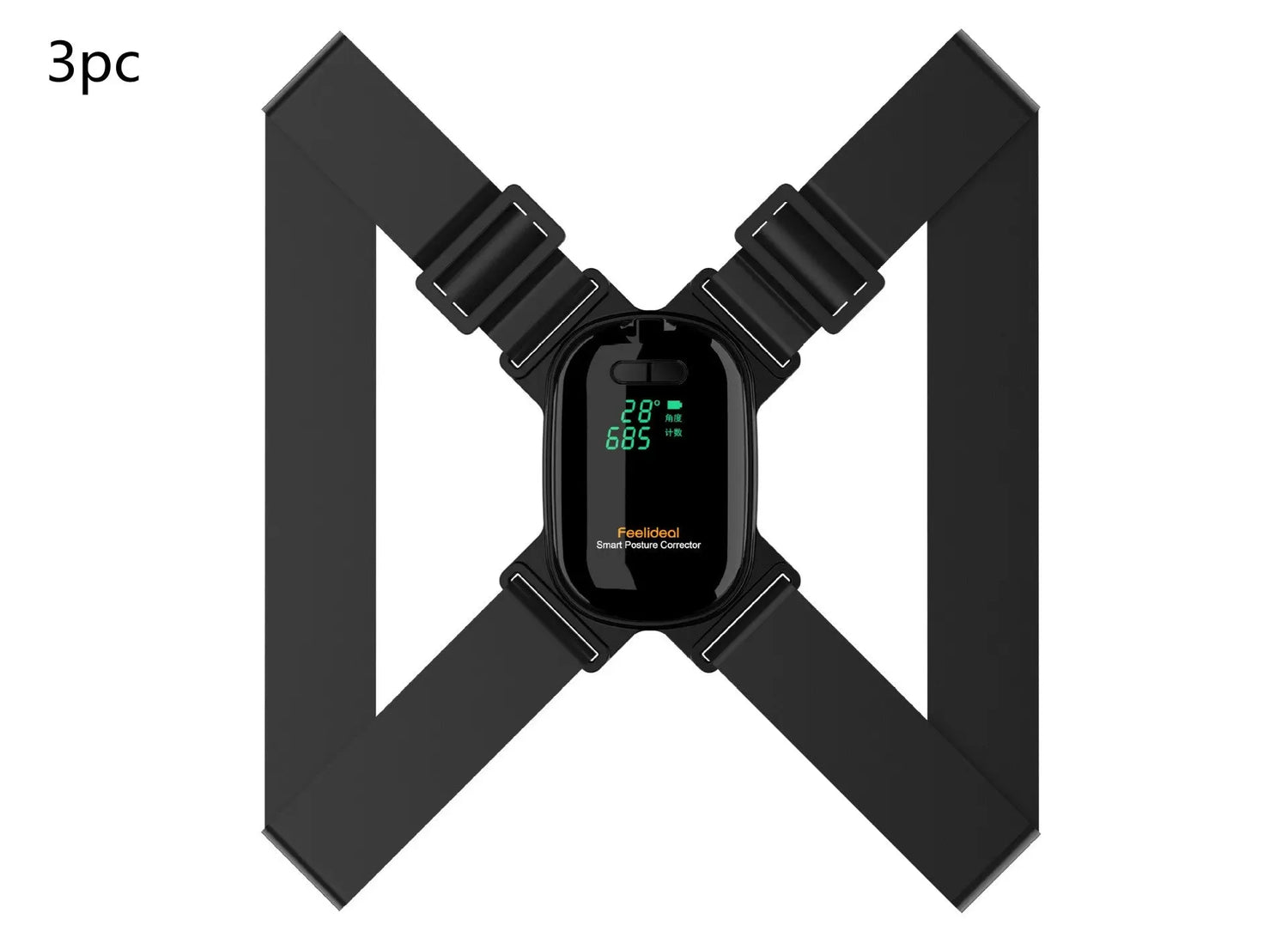 Adjustable Anglel Smart Posture Corrector For Adults Children Correct Hunchback Clavicle Support Trainer Upper Back Brace Black null