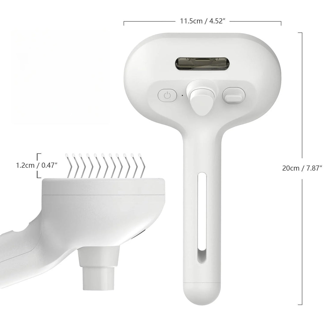 3-in-1 Electric Steam Brush for Cats and Dogs | Removes Loose Hair, Reduces Dander and Static