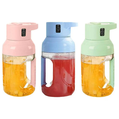 Portable Electric Juicer Large Capacity 1500ml Juice USB Rechargeable Electric Portable Blender Kitchen Gadgets null