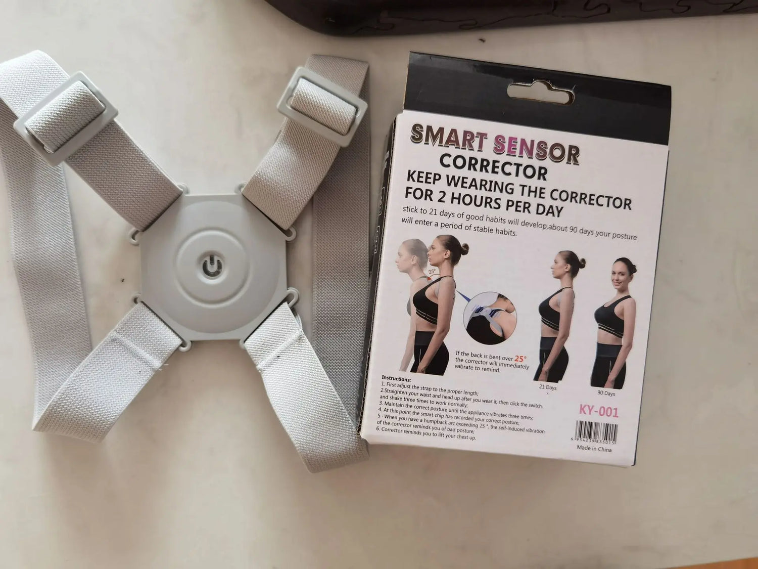 Adjustable Posture Belt Hunchback Back Correction Belts Real-time Posture Assessment Training null
